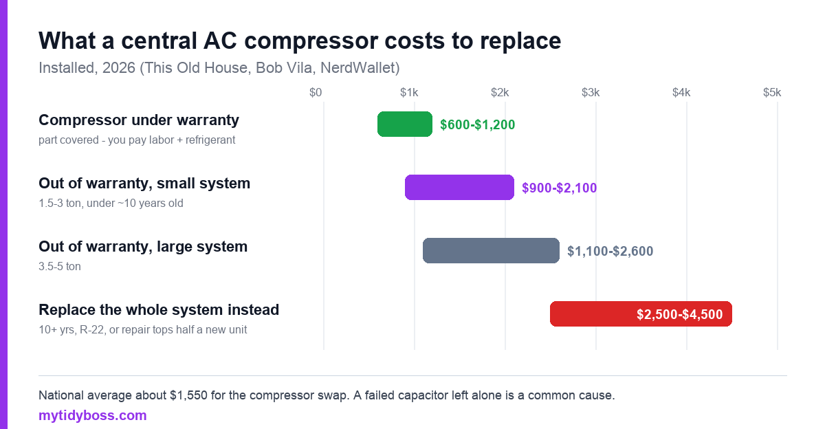 How Much Does an AC Compressor Cost to Replace?